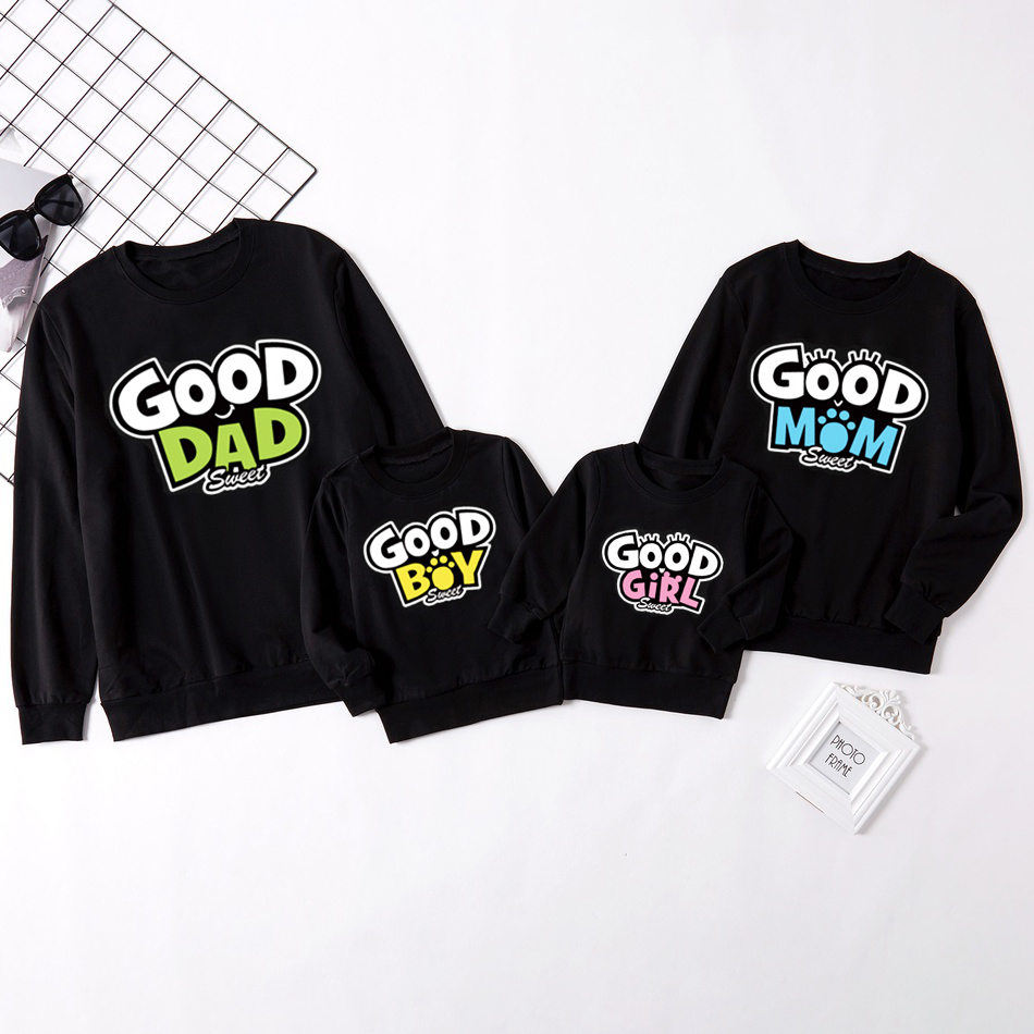 

Classic "GOOD" Letter Family Matching Sweatshirts