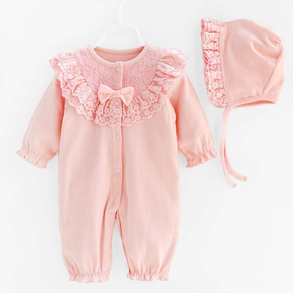 

Ruffle Long Sleeve Jumpsuit with Hat