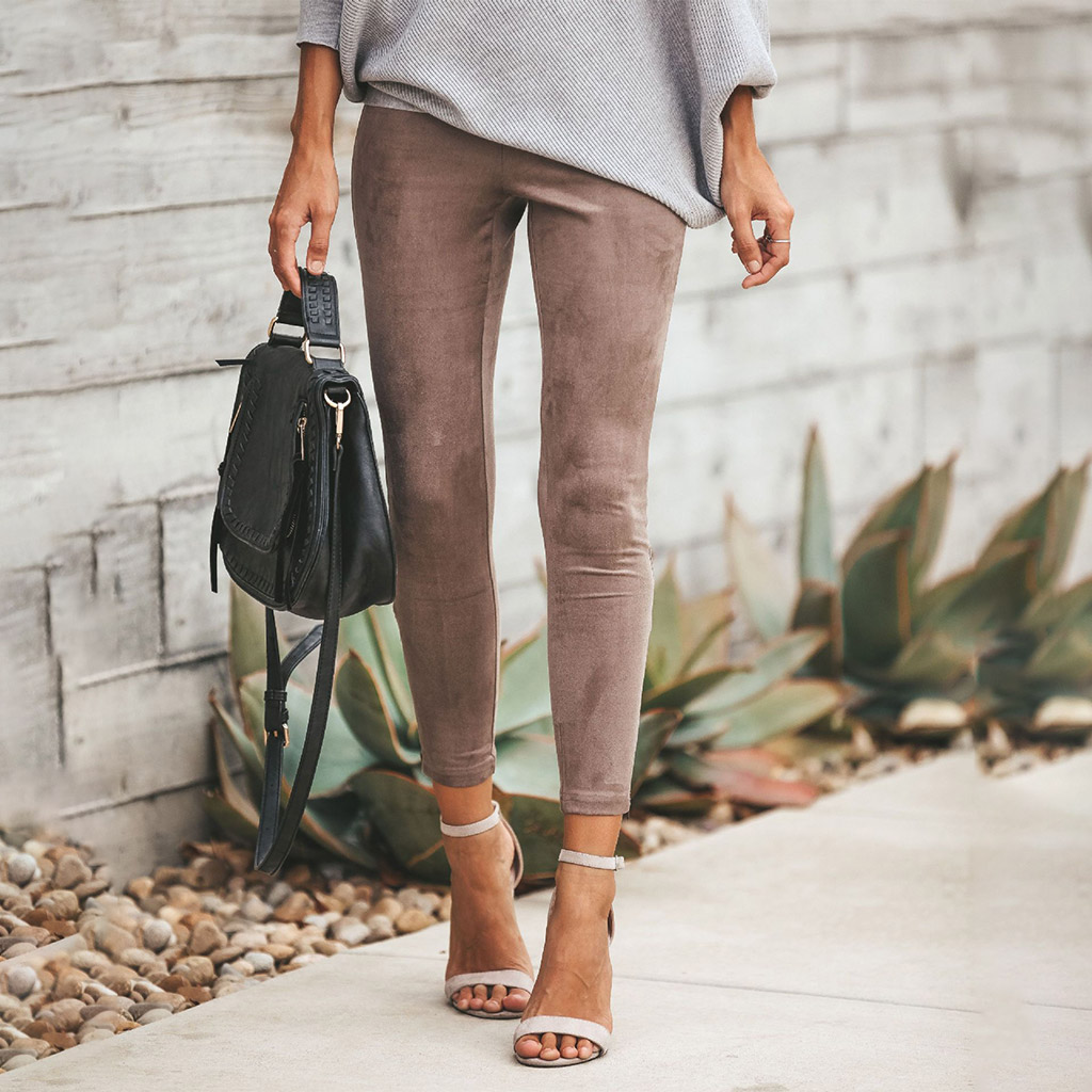 

Women's Casual High Waist Stretchy Skinny Slim Long Pencil Pants