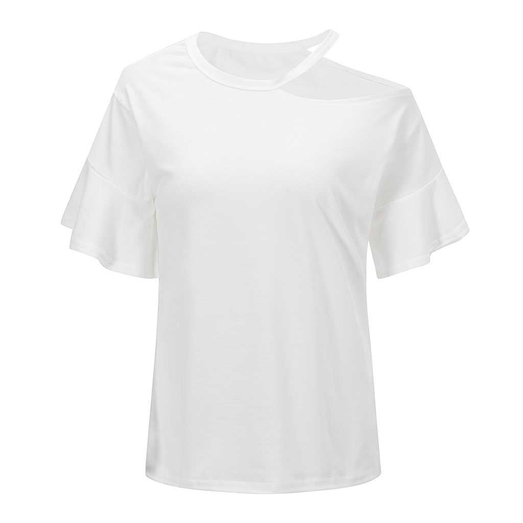 

Solid Color Short Sleeve T Shirt