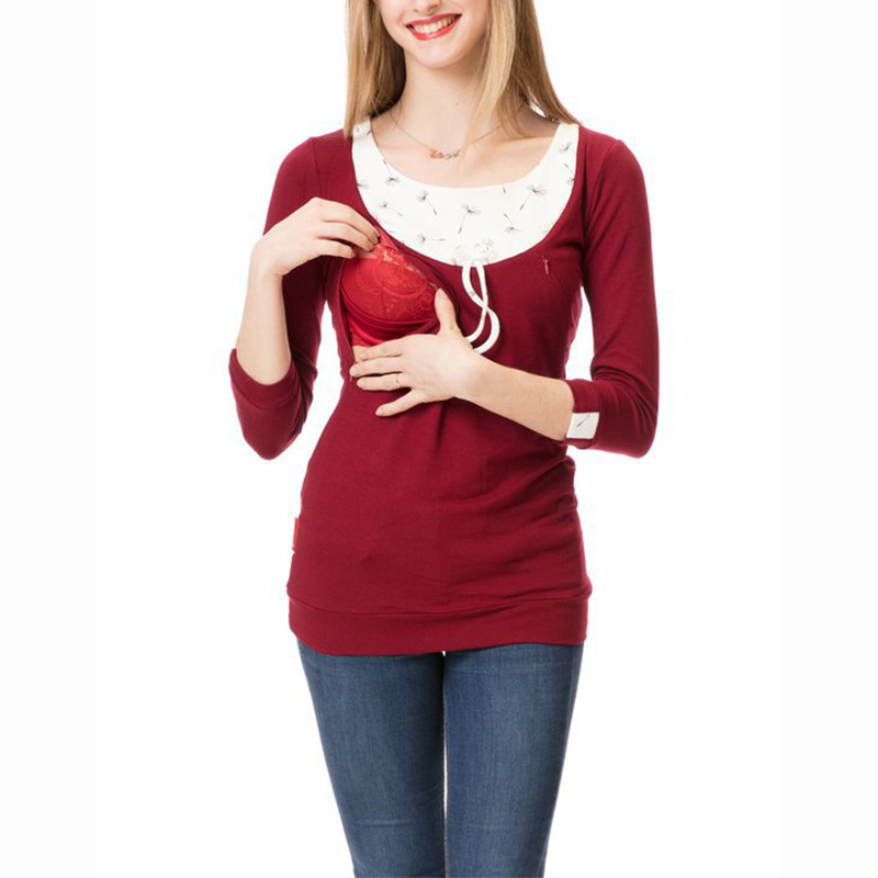 

Trendy 3/4 Sleeve Breast Feeding Top