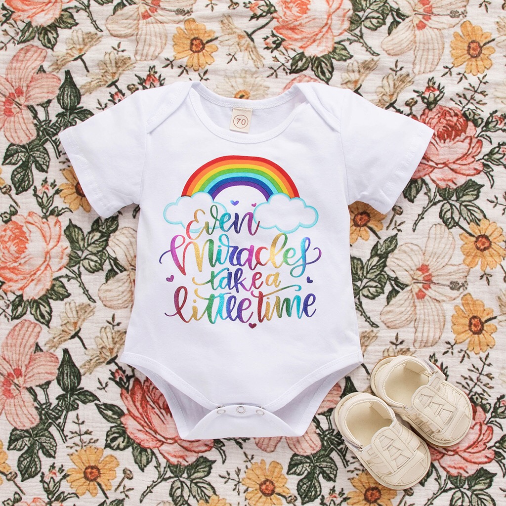 

Baby Colorful Rainbow Bodysuit
