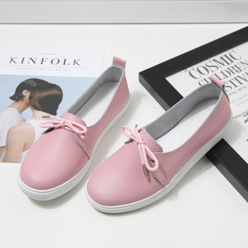 

Casual Bowknot Solid Flat Shoes