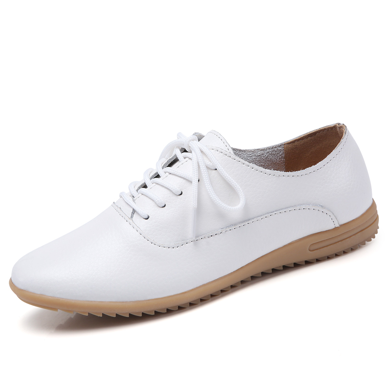 

Casual Lace-up Solid Flats
