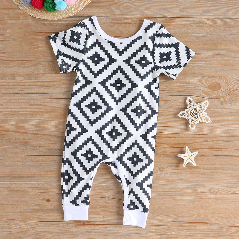 

Baby Plaid/Polka dots Print Jumpsuit