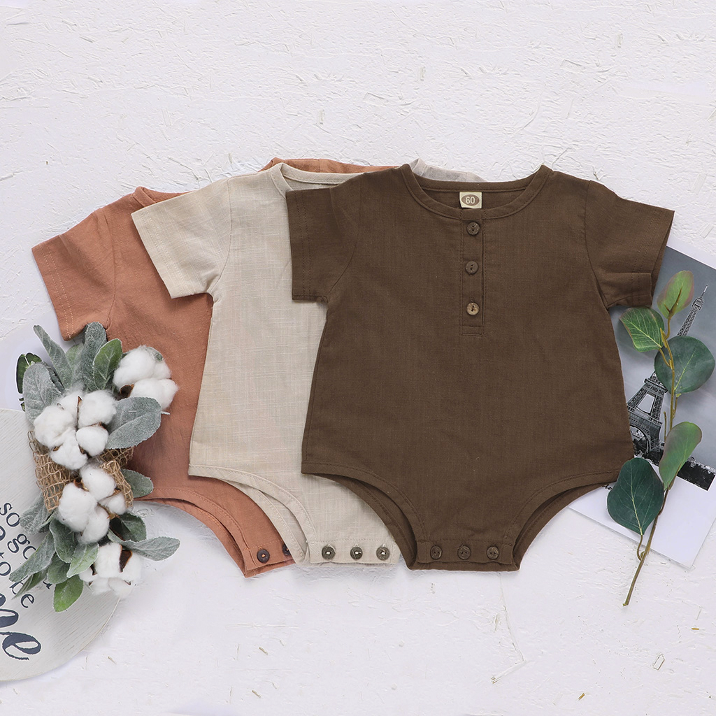 

Baby Linen Multi-color Bodysuit