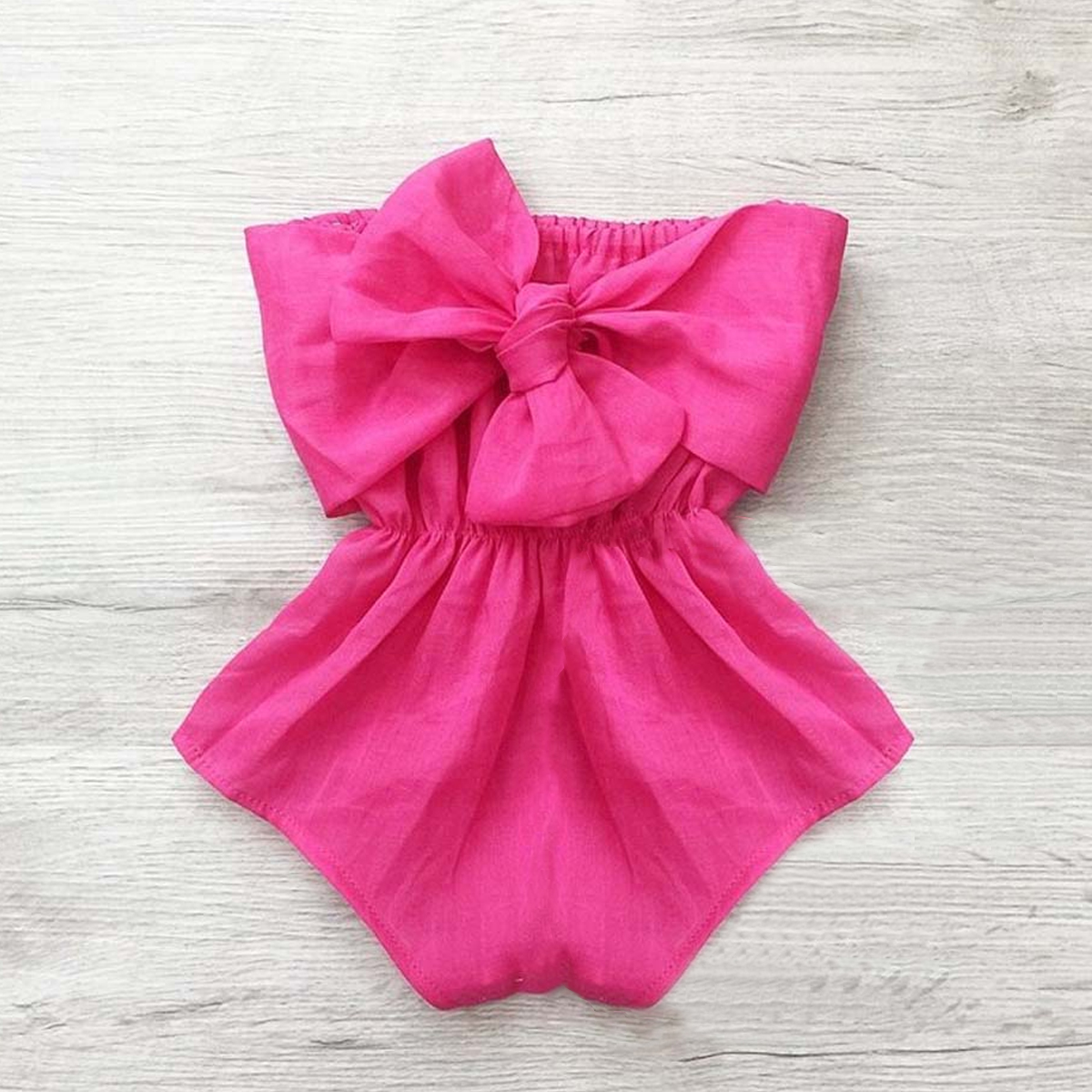 

Baby Girls Bow Multi-color Bodysuit