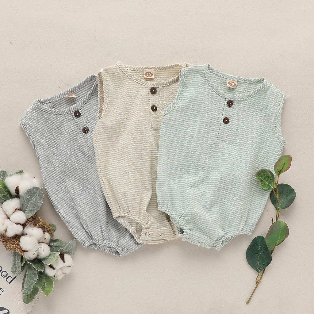 

Baby Solid Striped Bodysuit
