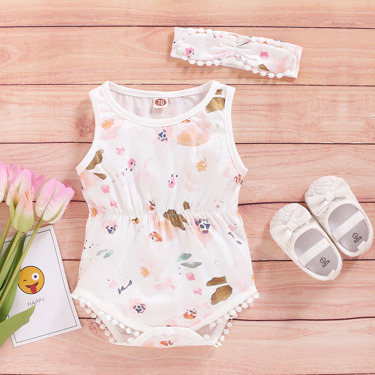 

Baby Girl Sweet Floral Rompers & Bodysuits