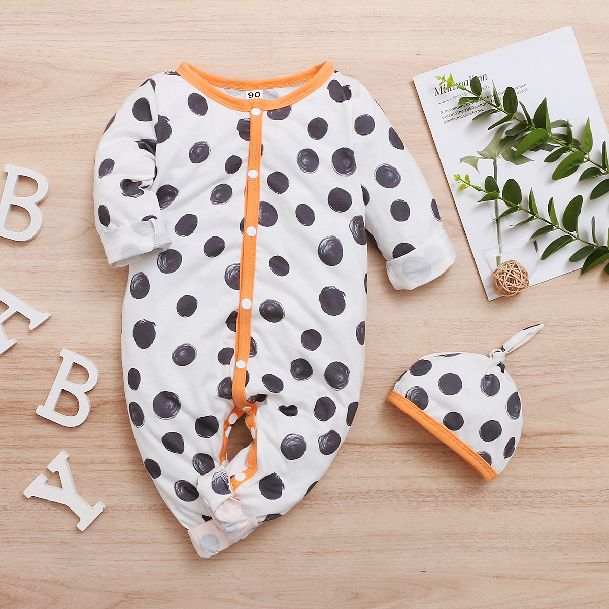 

Baby Unisex casual Polka dot Jumpsuits