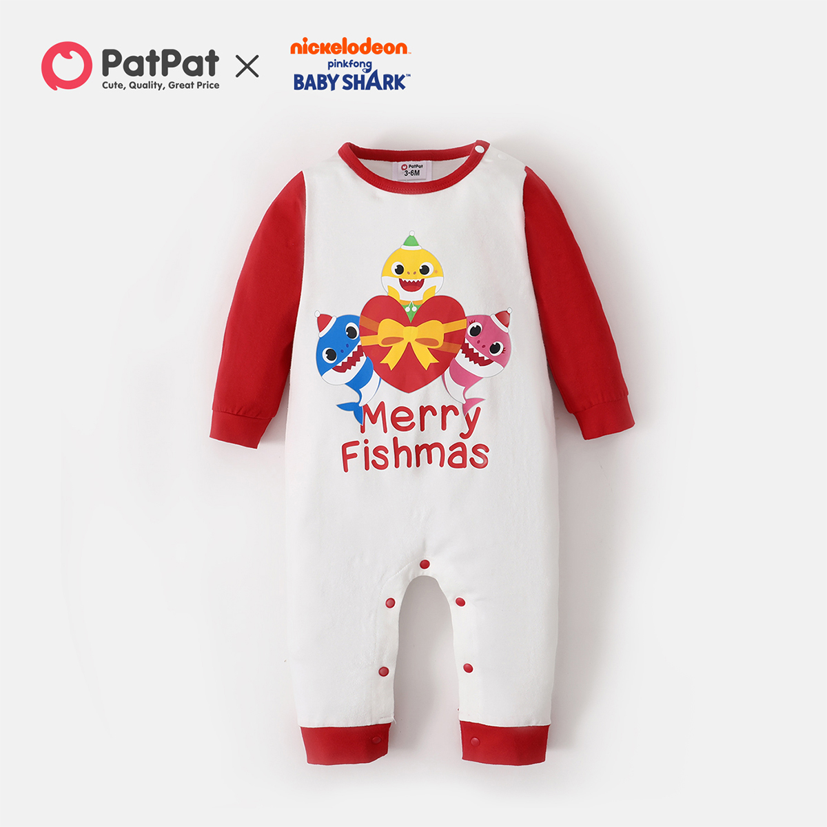 

Baby Shark Baby Boy/Girl Christmas Gift Cotton Jumpsuit