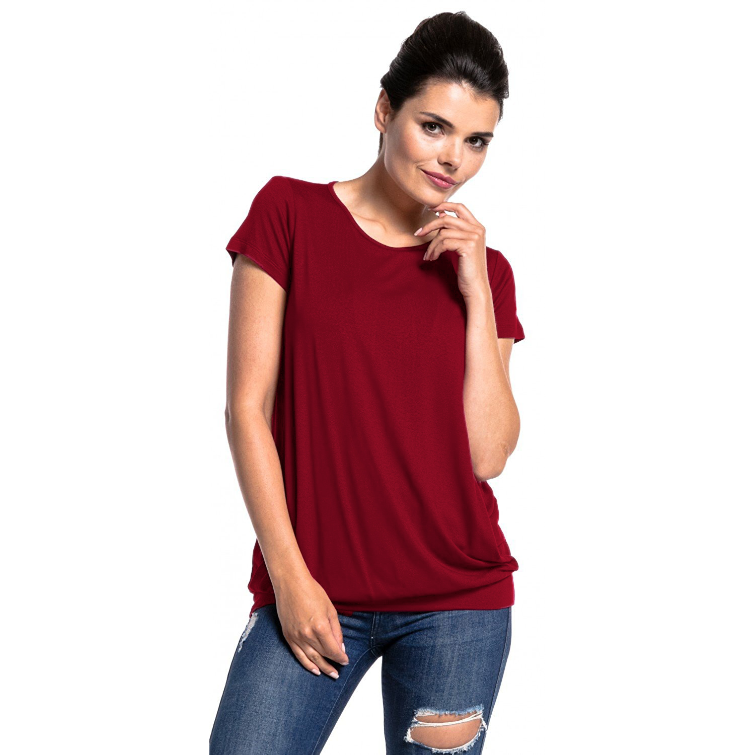 

Beautiful Short-sleeve Maternity Nursing Tee