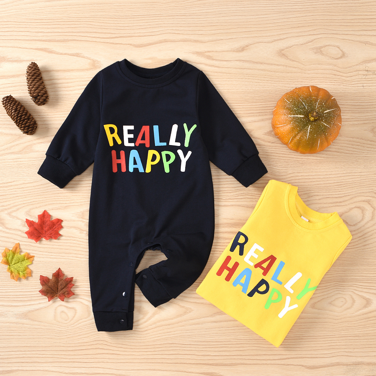

Baby HAPPY Letter Jumpsuit
