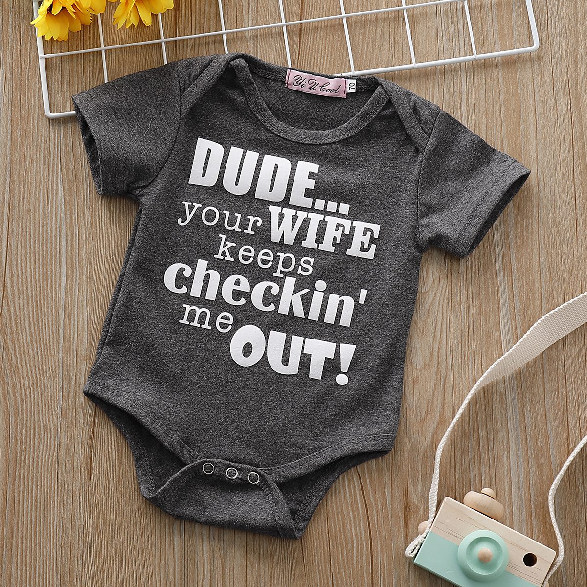 

2019 Baby / Toddler Solid Letter Print Bodysuit