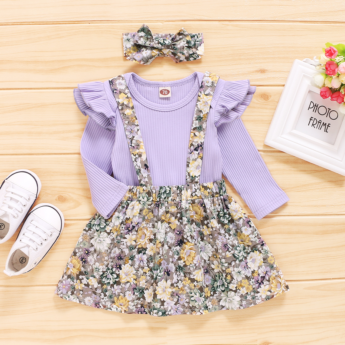 

Baby Girl Floral Sweet Suit-dress