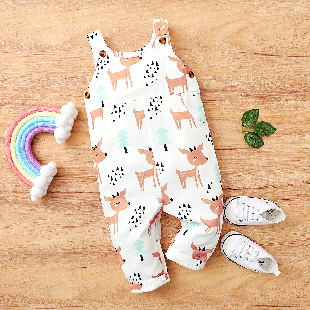 

Baby Girl Animal Elk straight Jumpsuits