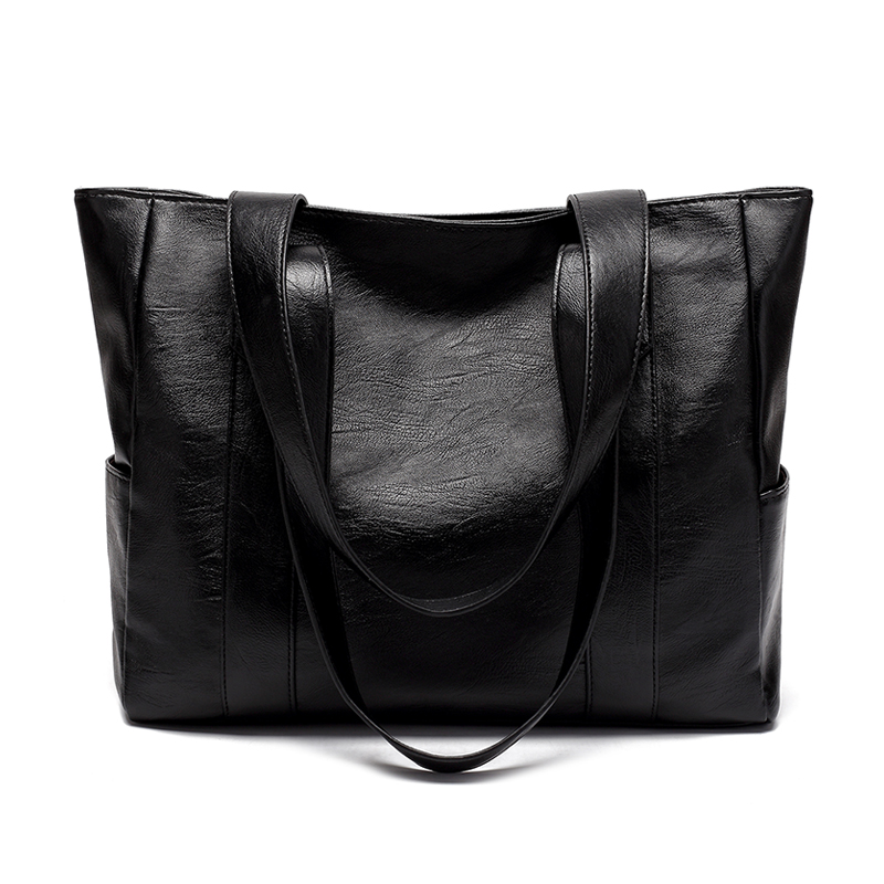 

Classic Large Capacity Solid Shoulder Bag