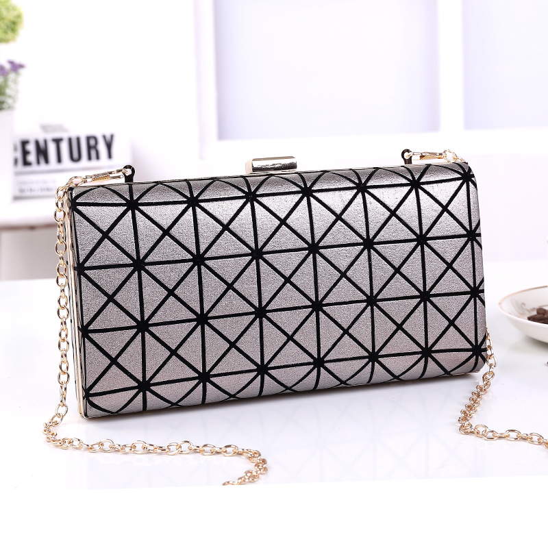

Trendy Striped Chain Crossbody Bag