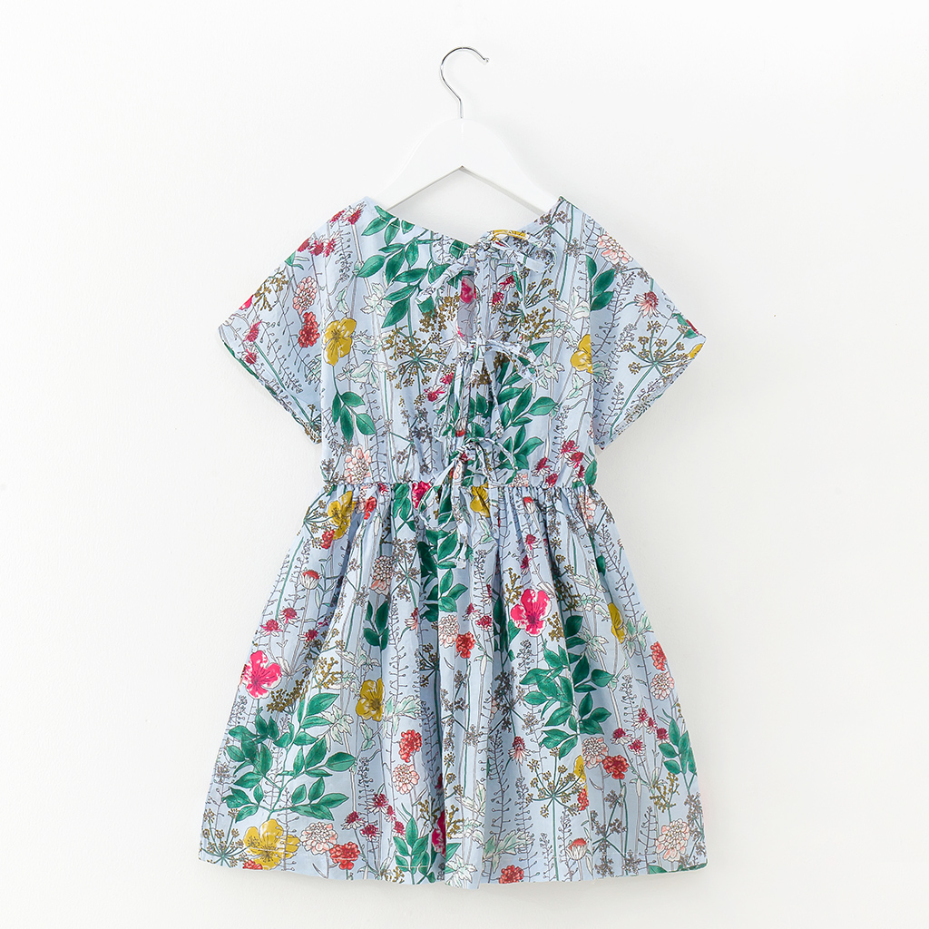 

Breathable Floral Short-sleeve Dress