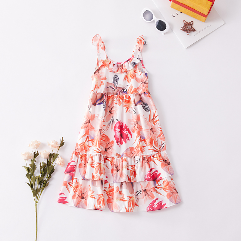 

Summer Sleeveless Ruffled Girls Dresses