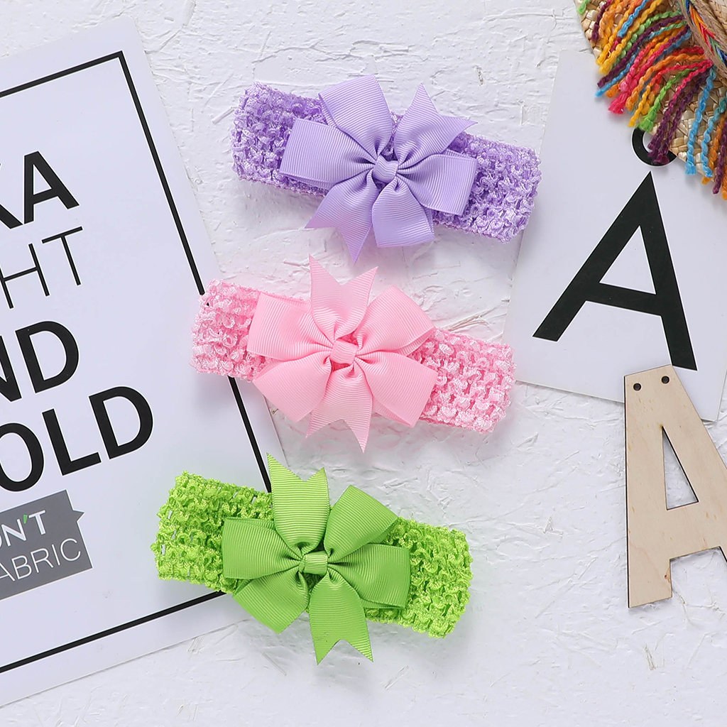 

Baby / Toddler Solid Floral Decor Knitted Headband