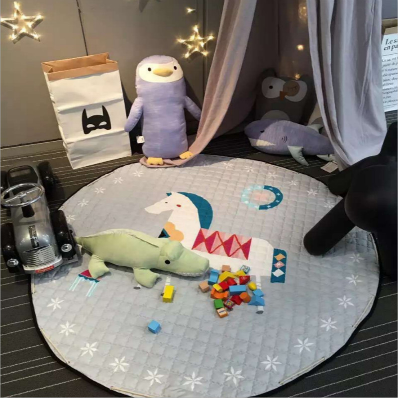 

Horse Print Baby Play Mat Storage Bag