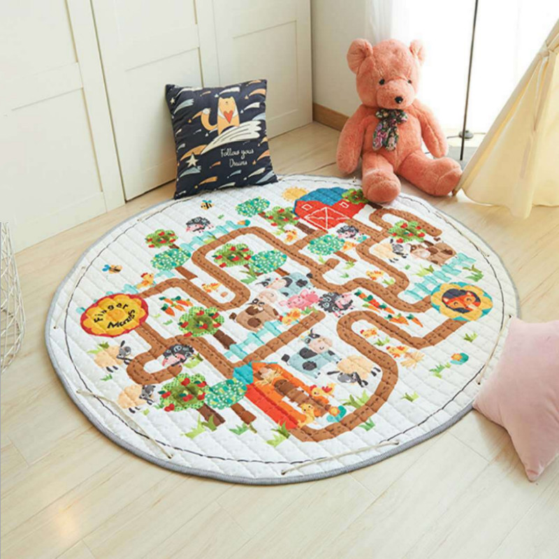 

Animal Print Baby Play Mat Storage Bag