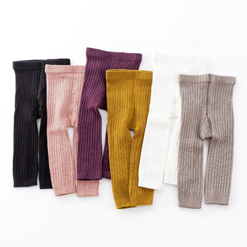 

Baby / Toddler Girl Solid Striped Tight Leggings