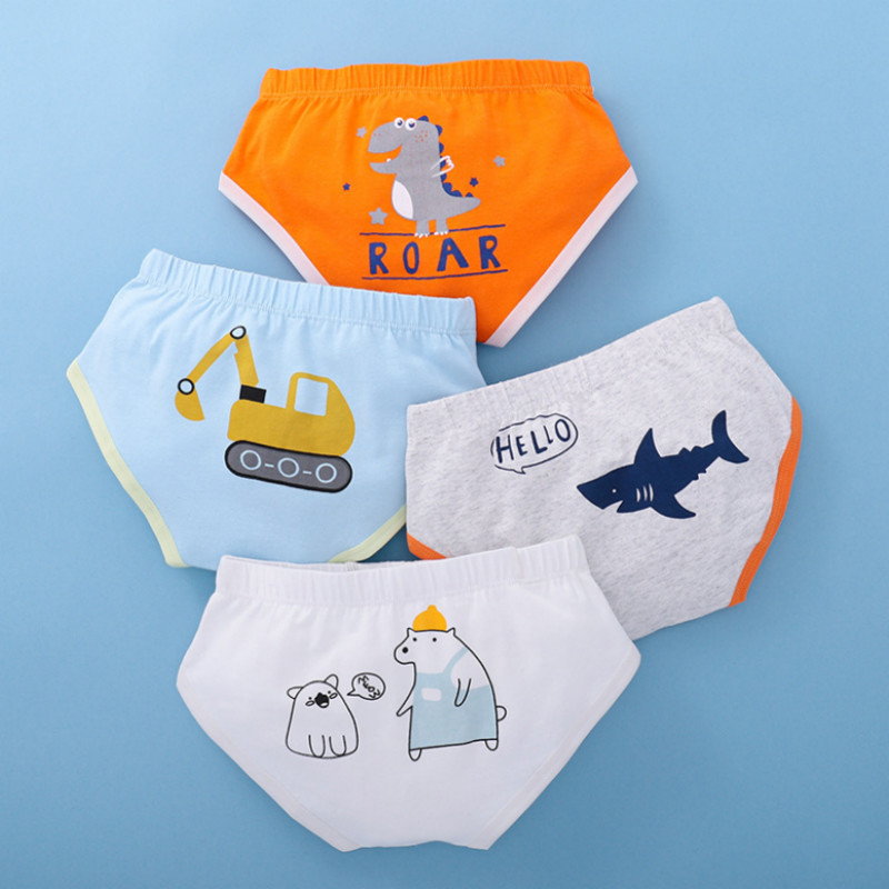 

4-Pack Baby / Toddler Cartoon Letter Underwear
