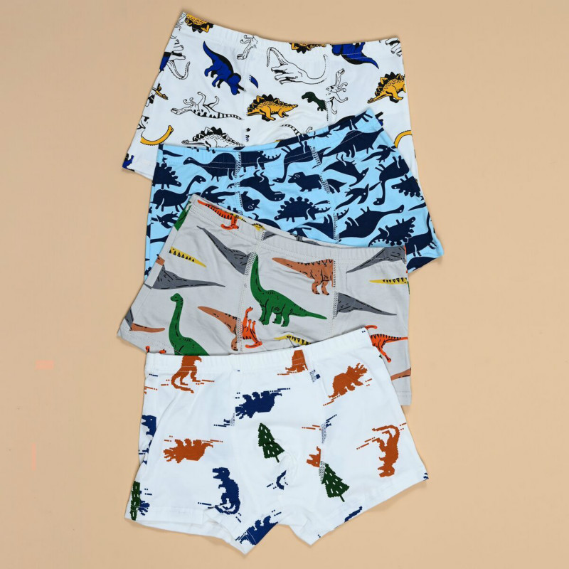

4pcs Baby Cotton Animal & Dinosaur Underwear