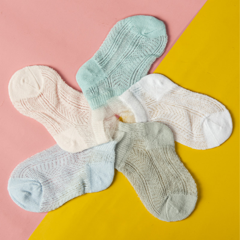 

5-pack Baby / Toddler / Kid Solid Mesh Breathable Socks
