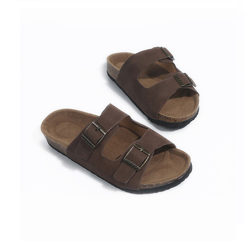 

Casual Buckle Strap Flat Sandals