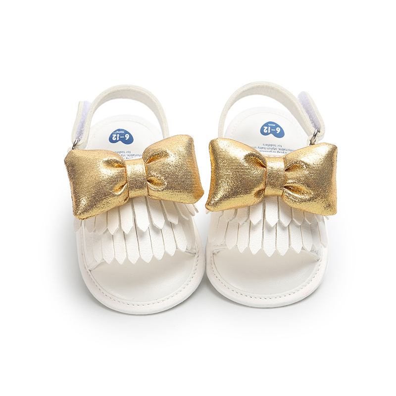 

Baby / Toddler Soft Tasseled Bow Velcro Sandals
