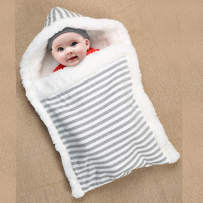 

Striped Fleece-lining Sleeping Bag
