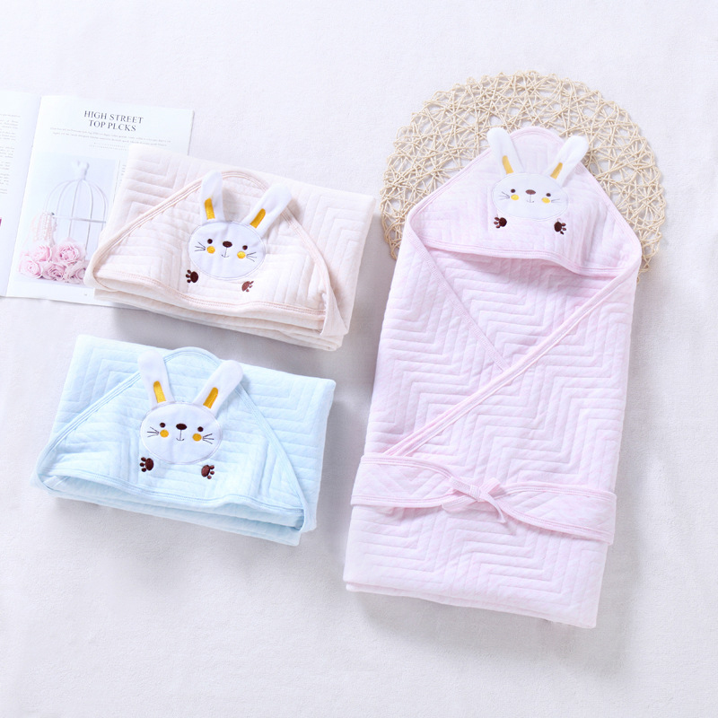 

Rabbit Embroidered Baby Blanket