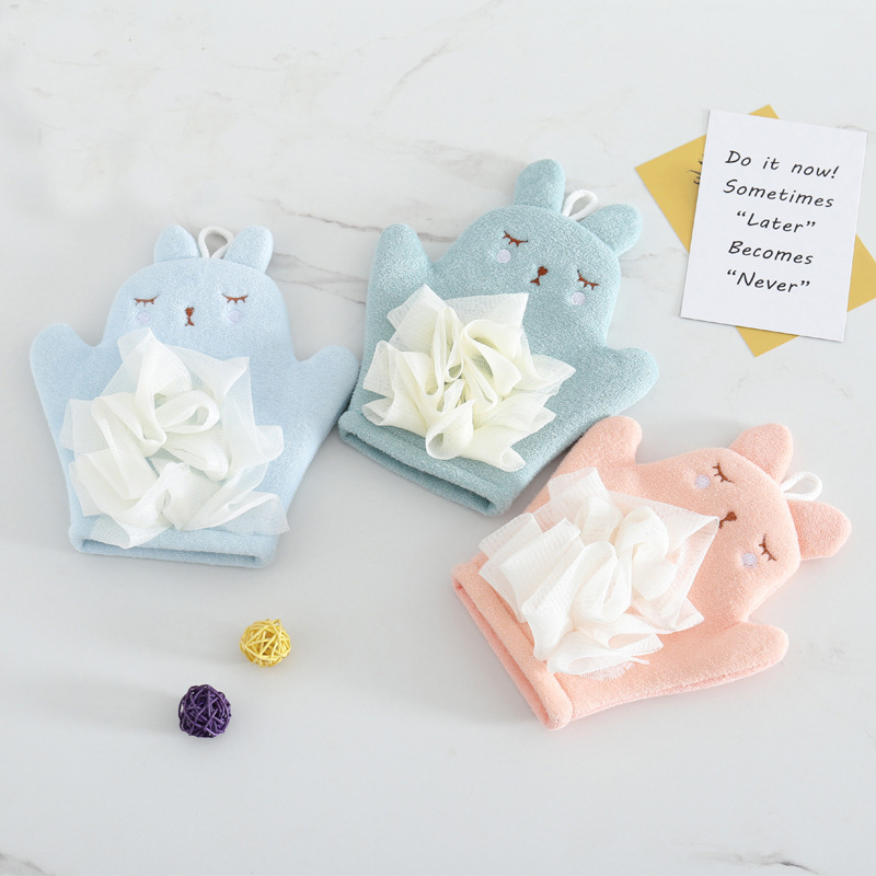 

Baby Shower Gloves Creative Cute Cartoon Animal Bath Ball Children To Wipe The Body Household Bath Towel Supplies