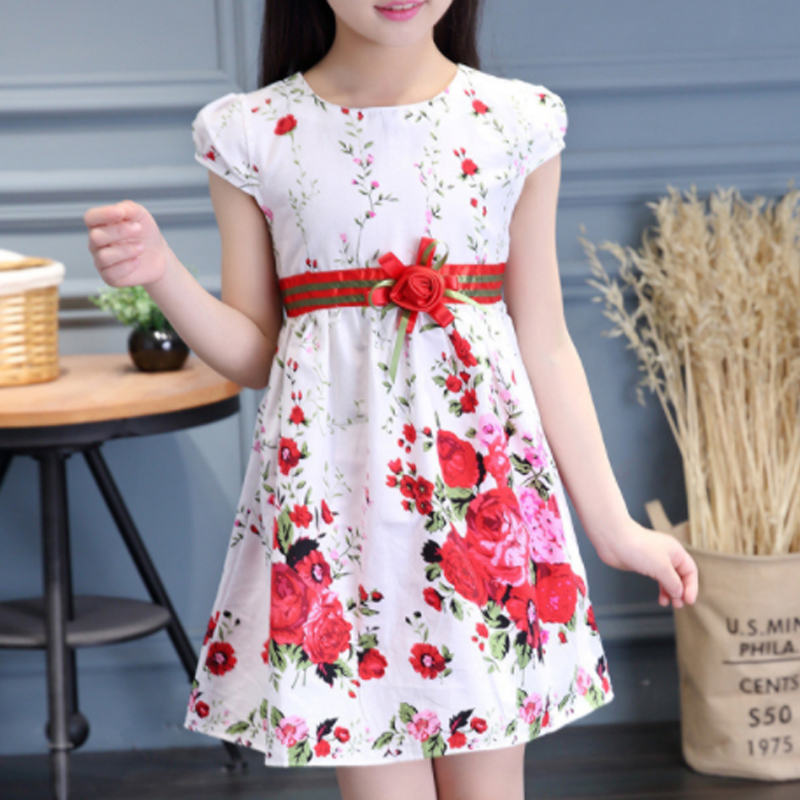 

Sweet 3D Flower Decor Floral Dress