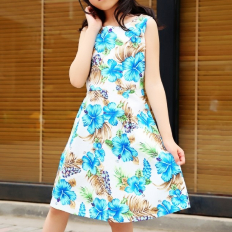 

Fashionable Floral Floral Sleeveless Belted Dress