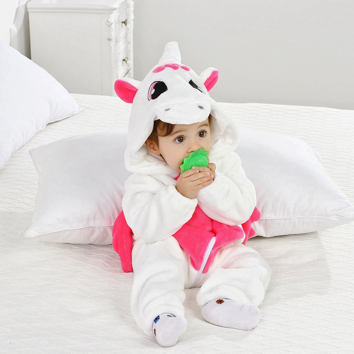 

Baby 3D Unicorn Hooded Jumpsuit