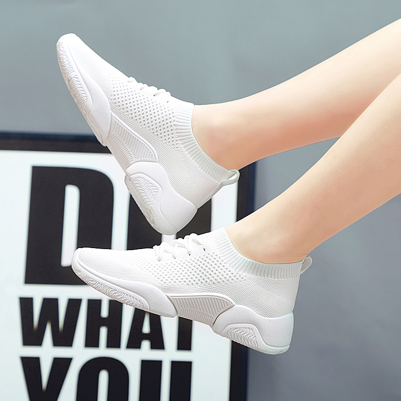 

Breathable Elastic Flat Sneakers