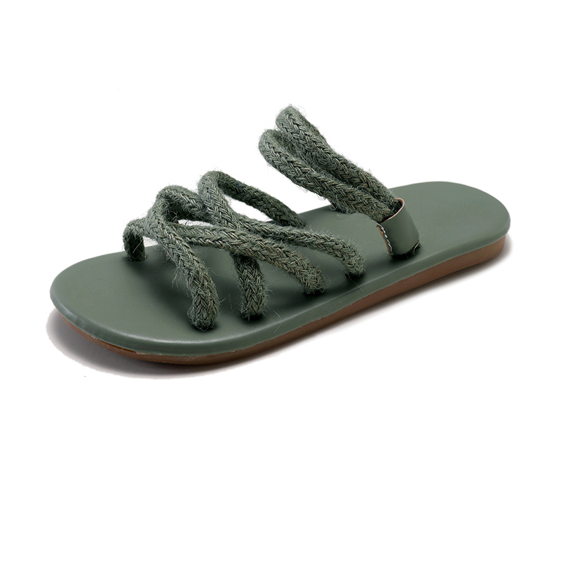 

Simple Strappy Flat Slippers
