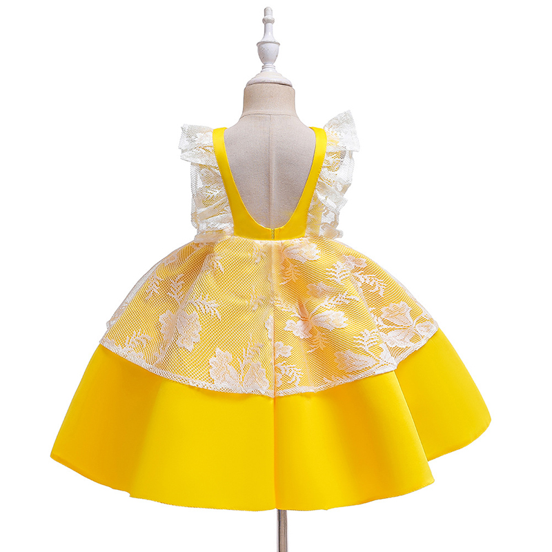 

Baby / Toddler Lace Decor Sleeveless Party Dress