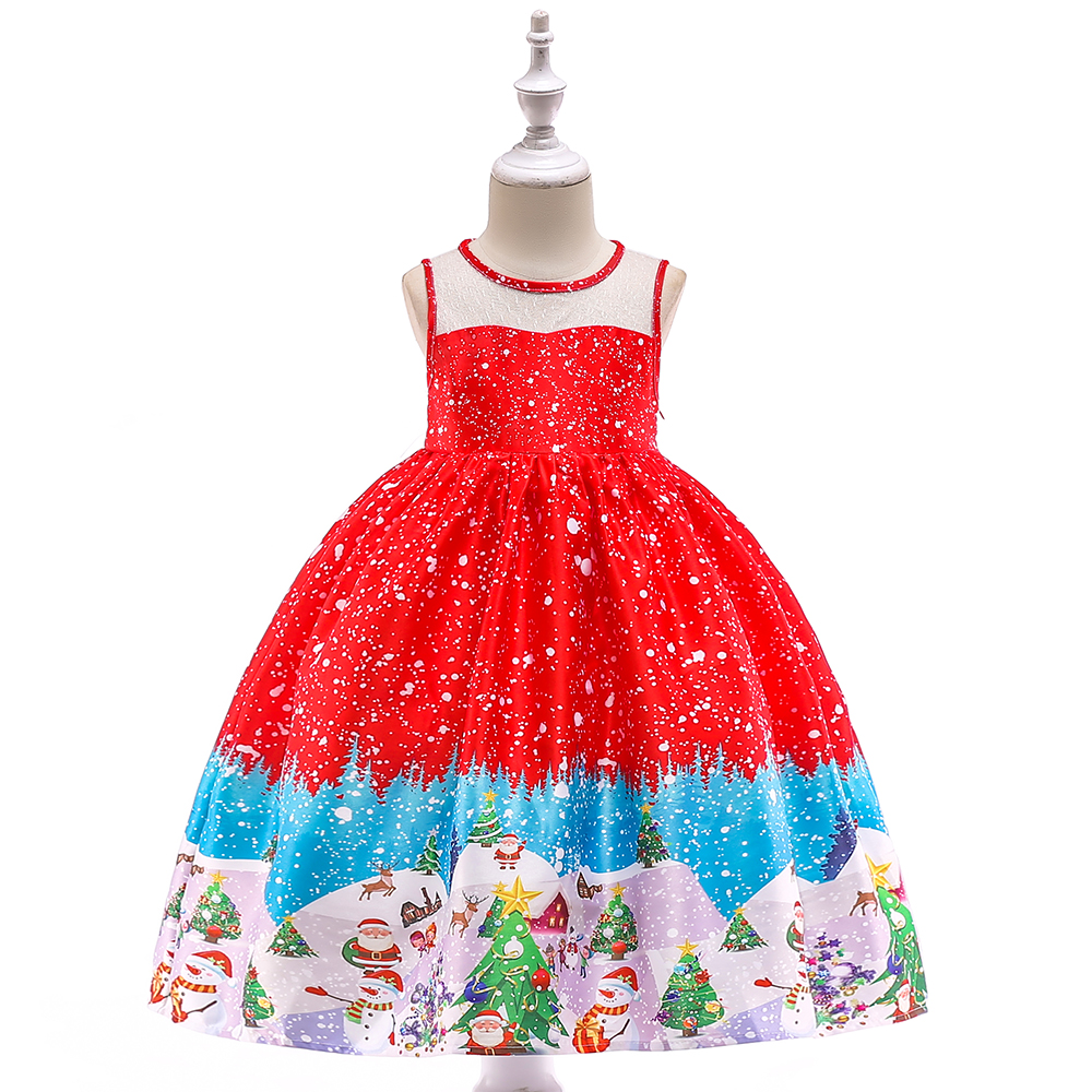 

Baby / Toddler Christmas Sleeveless Party Dress