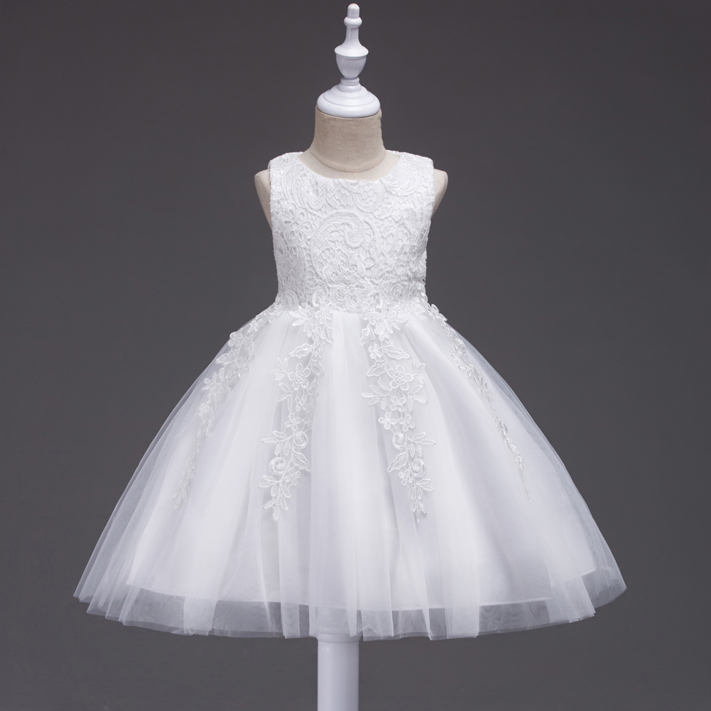 

Baby / Toddler Lace Sleeveless Mesh Party Dress