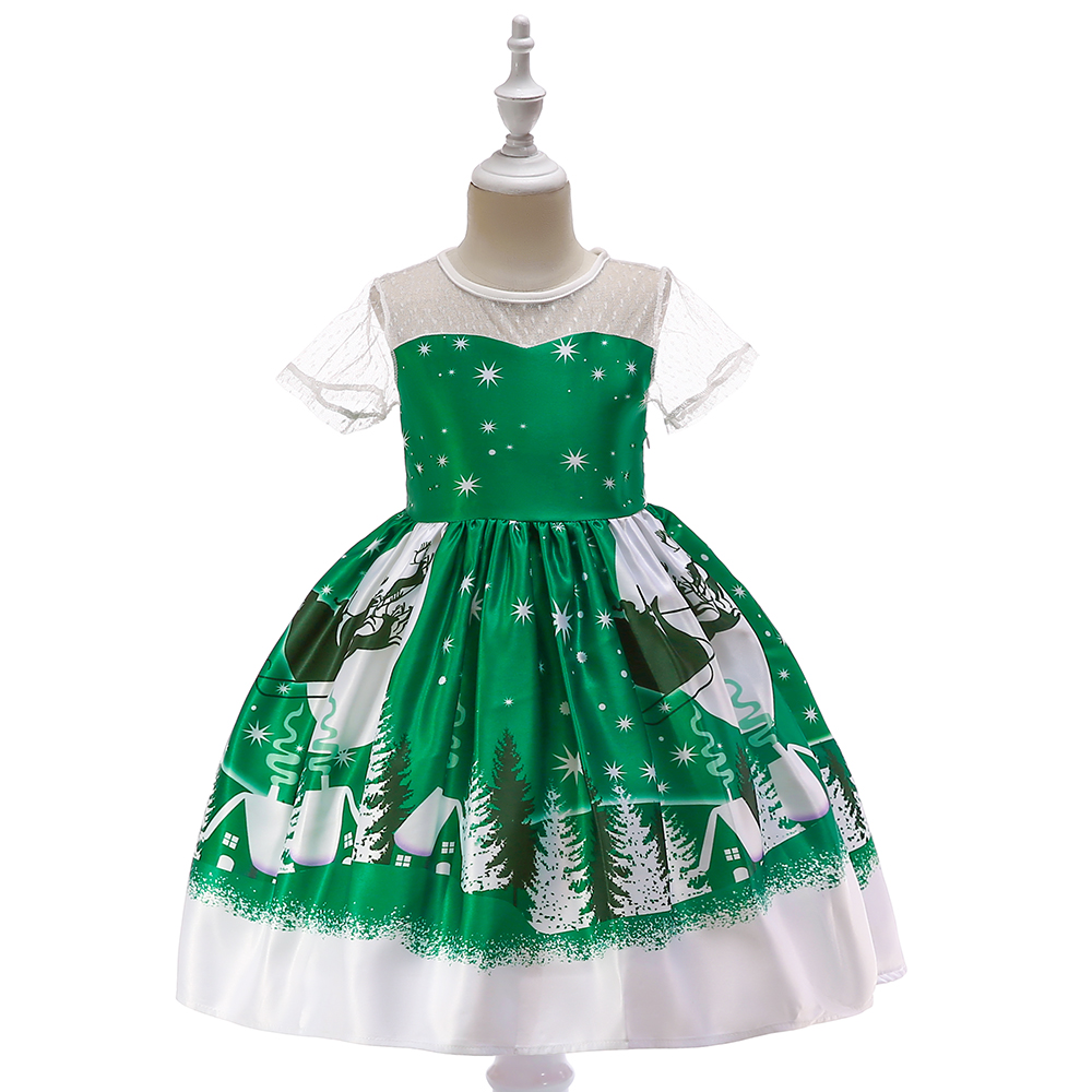 

Baby / Toddler Christmas Green Party Dress