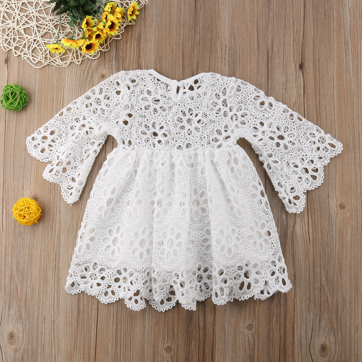 

Baby/ Toddler Girl's Hollow out Lace Decor Hollow out Dress