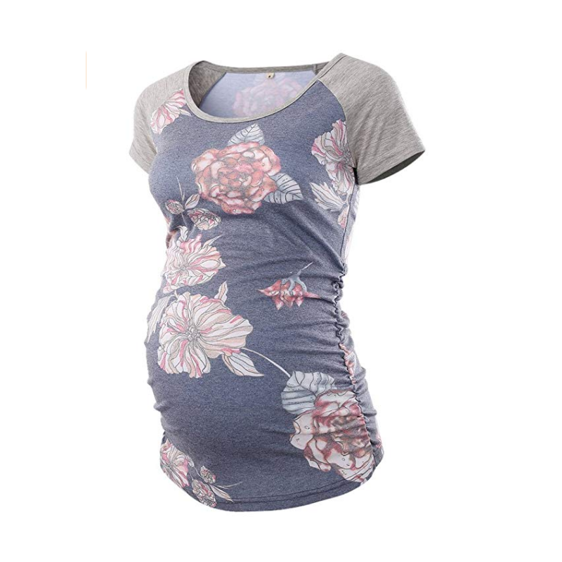 

Fashionable Allover Printed Short-sleeve Maternity Tee