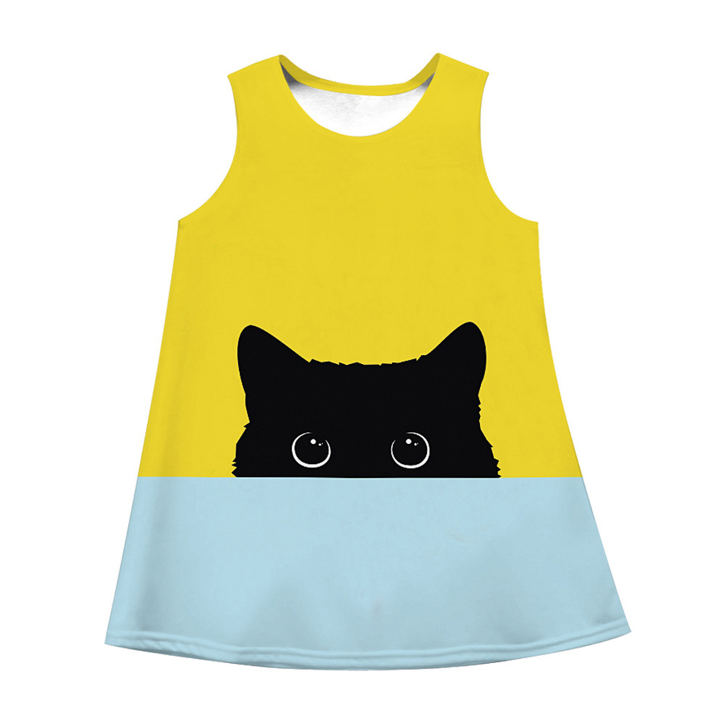 

Lovely Cat Design Dress for Kid