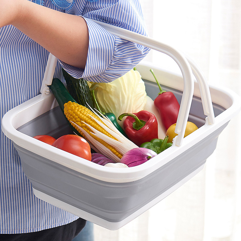 

Durable Foldable Storage Basket With Handle