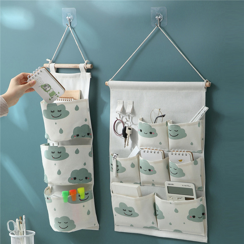 

Multifunctional Printed Linen Hanging Storage Bag